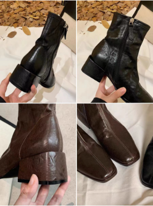 图片 马皮紧身短靴