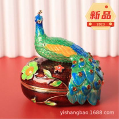 图片 珐琅彩首饰盒景区热销工艺品